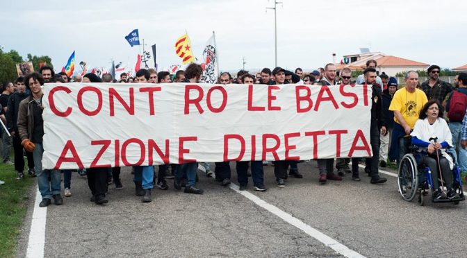 Ottobre antimilitarista in Sardegna